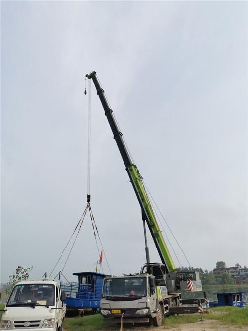 昌江县桥梁建设吊装案例